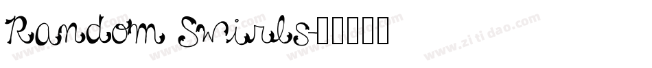 Random Swirls字体转换